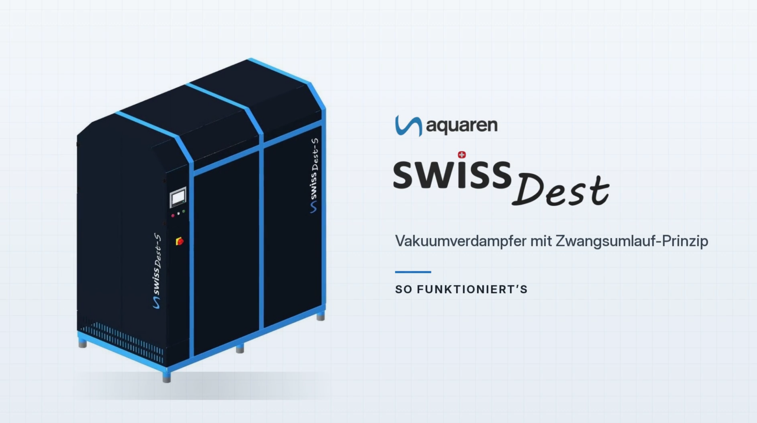 Video: Funktionsweise des swissDest Vakuumverdampfers